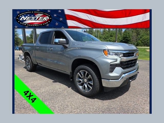 2026 Chevrolet Silverado 1500 LT (2FL) in Sterling Gray Metallic — front three-quarter view