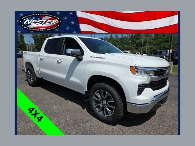 2026 Chevrolet Silverado 1500 LT (2FL) in Summit White — front three-quarter view
