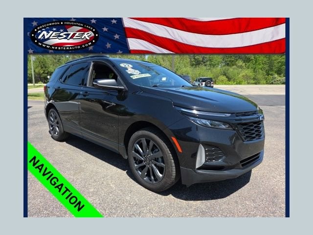 2022 Chevrolet Equinox RS in Mosaic Black Metallic — front three-quarter view
