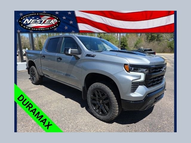 2026 Chevrolet Silverado 1500 LT Trail Boss in Sterling Gray Metallic — front three-quarter view