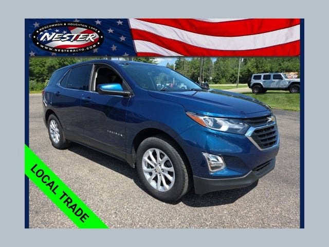 2020 Chevrolet Equinox LT in Pacific Blue Metallic — front three-quarter view