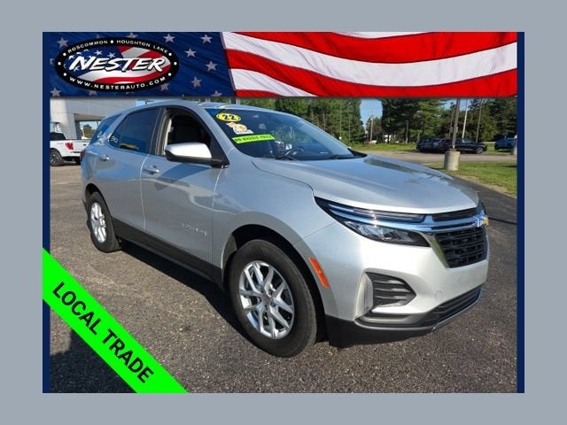 2022 Chevrolet Equinox LT in Silver Ice Metallic — front three-quarter view