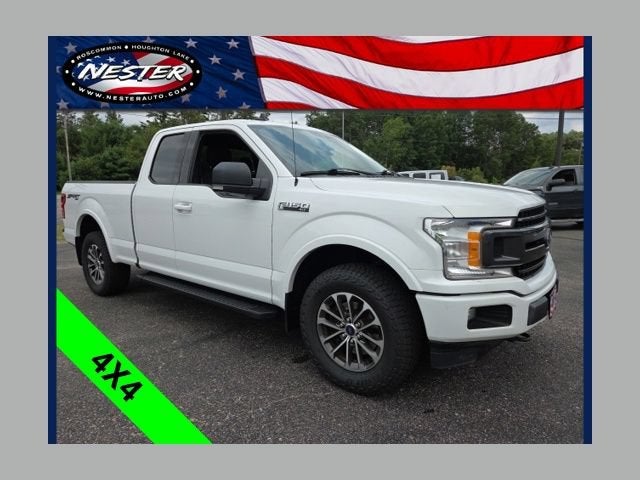 2019 Ford F-150 XLT in White — front three-quarter view