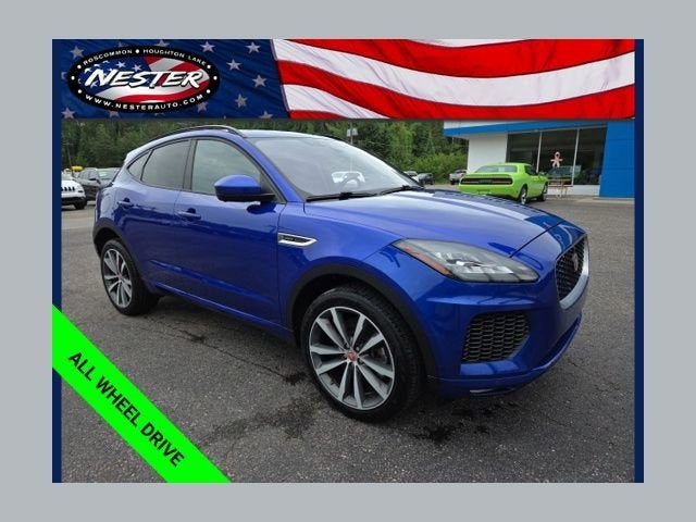 2018 Jaguar E-PACE R-Dynamic HSE in Blue — front three-quarter view